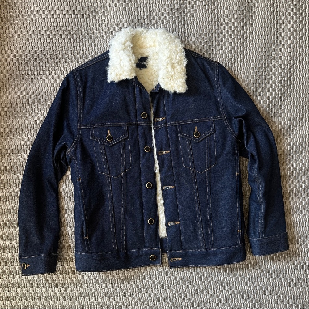 Khaite Denim Shearling Sherpa Jacket
